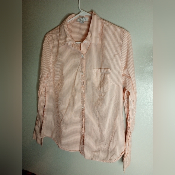 Forever 21 striped button up size large - Picture 4 of 8